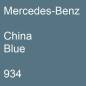 Preview: Mercedes-Benz, China Blue, 934.